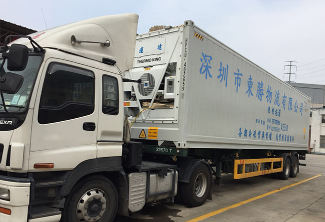 中港冷藏車，中港冷凍柜運輸公司--東勝物流
